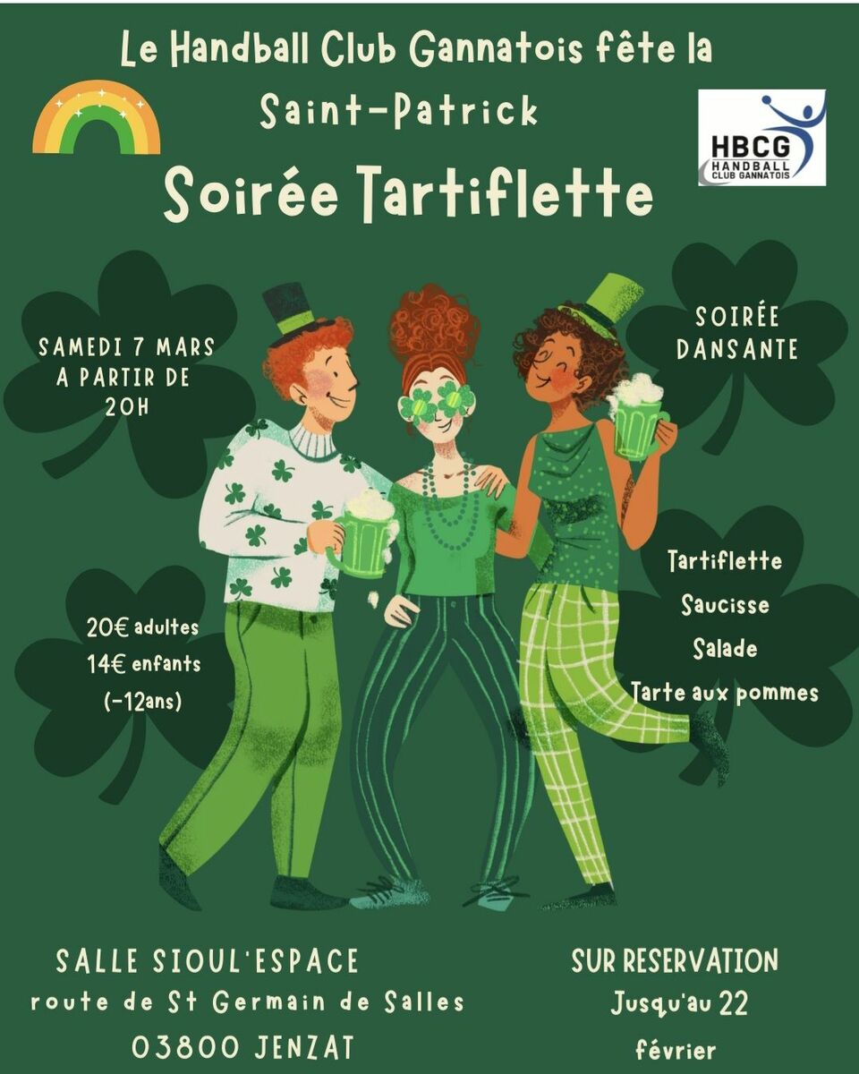 SOIREE ST PATRICK !
