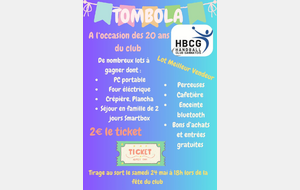 TOMBOLA DES 20 ANS !